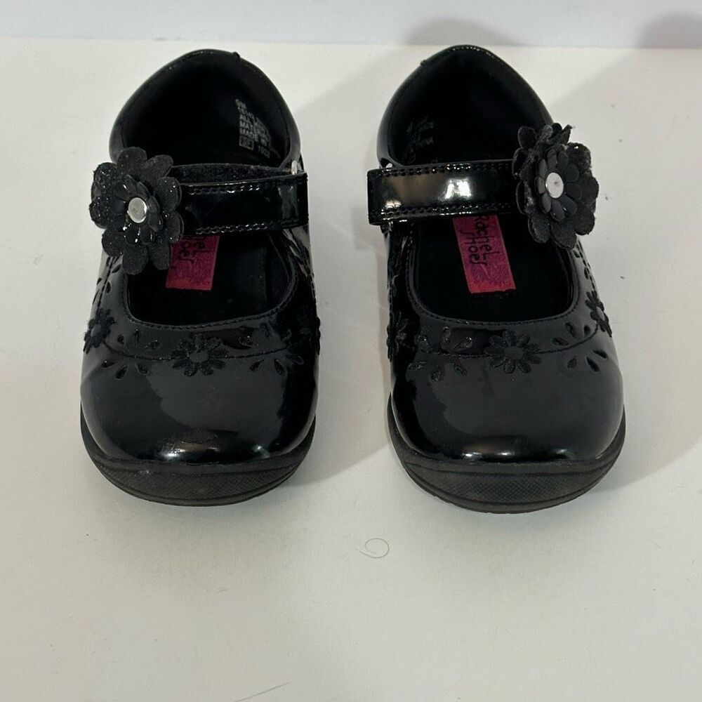 Rachel Shoes Black Strap Shiny Black Shoes | Toddler Size 9